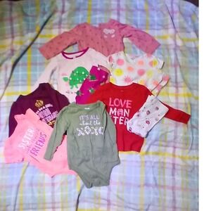Baby Girl Clothes Lot 18-24mo Bundle 10pc Carters Old Navy Garanimals